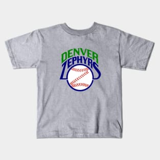 Classic Denver Zephyrs Baseball Kids T-Shirt